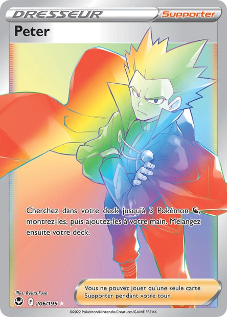 Carte Pokémon Peter 206/195 SIT Tempete Argentee EB12 Neuf FR LorenZone