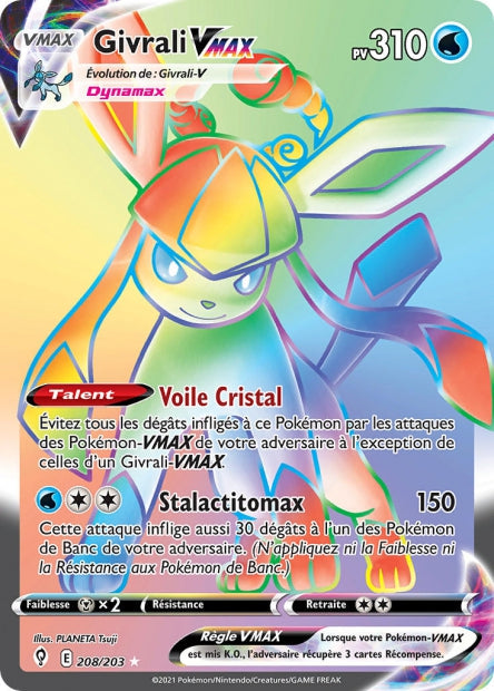 Carte Pokémon Givrali VMAX 208/203 EVS EB07 LorenZone