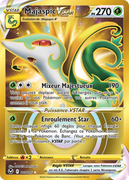 Carte Pokémon Majaspic VSTAR 210/195 SIT Tempete Argentee EB12 Neuf FR LorenZone
