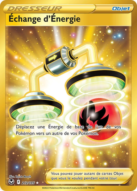 Carte Pokémon Échange d’Énergie 212/195 SIT Tempete Argentee EB12 Neuf FR LorenZone