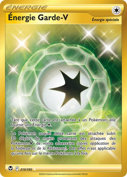 Carte Pokémon Énergie Garde-V 215/195 SIT Tempete Argentee EB12 Neuf FR LorenZone