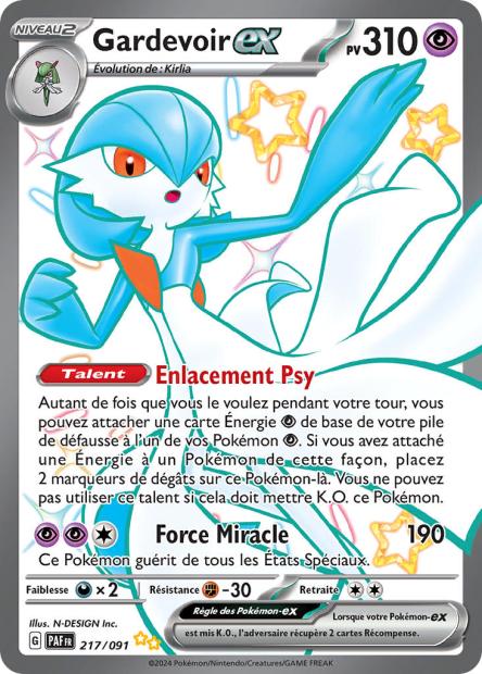 Carte Pokémon Gardevoir EX 217/091 Destinees de Palea EV4_5 LorenZone