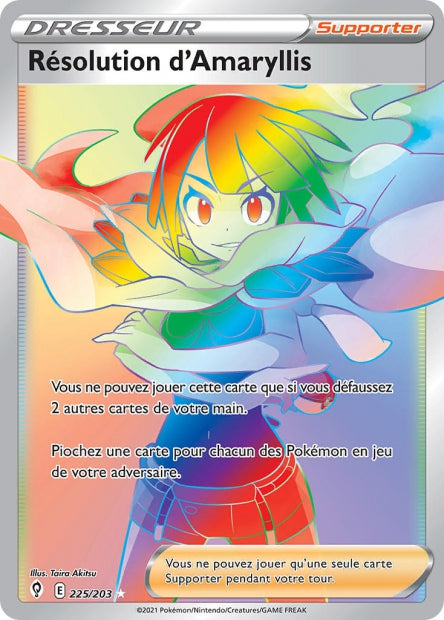 Carte Pokémon Résolution d'Amaryllis 225/203 EVS EB07 LorenZone