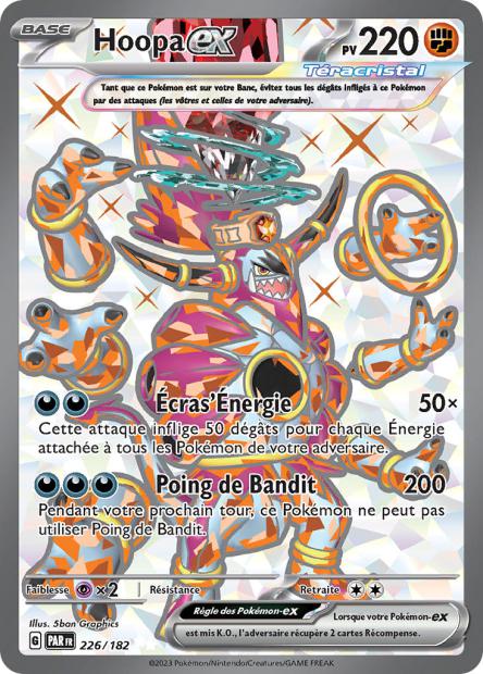 Carte Pokémon Hoopa EX 226/182 PAR Faille Paradoxe EV04 Neuf FR LorenZone
