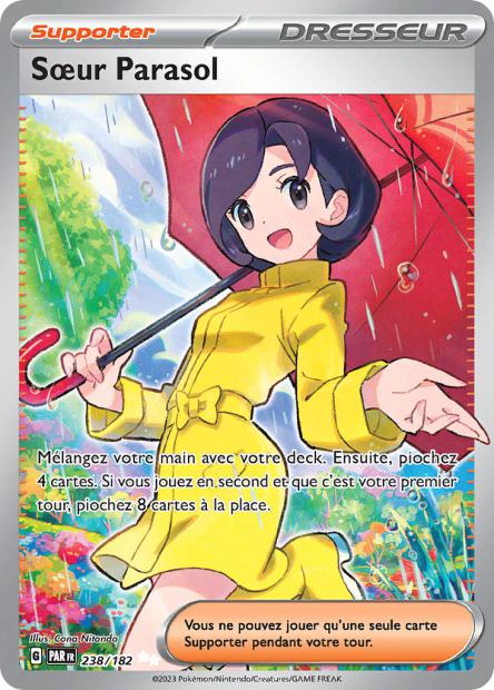 Carte Pokémon Soeur Parasol 238/182 PAR Faille Paradoxe EV04 Neuf FR LorenZone