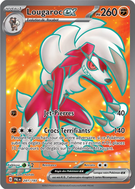 Carte Pokémon Lougaroc EX 241/193 PAL EV02 LorenZone