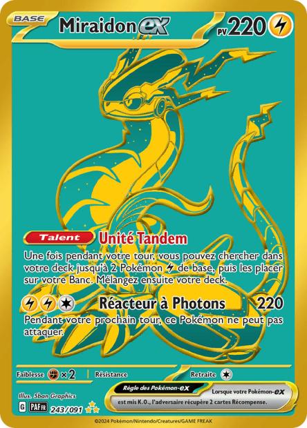 Carte Pokémon Miraidon EX 243/091 Destinees de Palea EV4_5 LorenZone