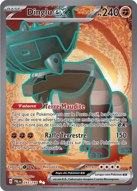 Carte Pokémon Dinglu EX 243/193 PAL EV02 LorenZone