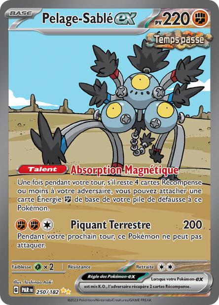 Carte Pokémon Pelage Sablé EX 250/182 PAR Faille Paradoxe EV04 Neuf FR LorenZone