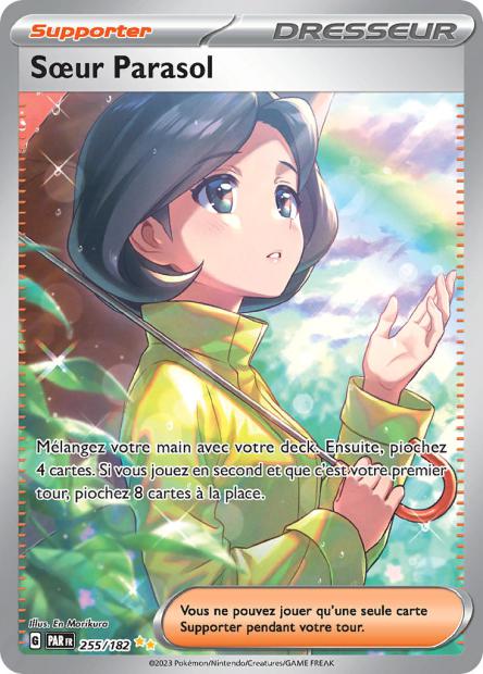 Carte Pokémon Soeur Parasol 255/182 PAR Faille Paradoxe EV04 Neuf FR LorenZone