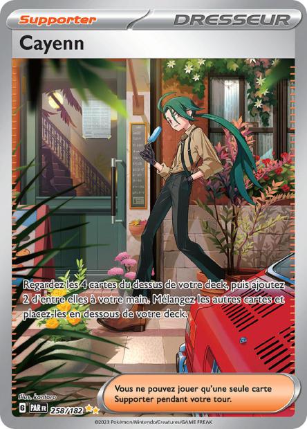 Carte Pokémon Cayenn 258/182 PAR Faille Paradoxe EV04 Neuf FR LorenZone