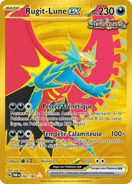 Carte Pokémon Rugit Lune EX 262/182 PAR Faille Paradoxe EV04 Neuf FR LorenZone