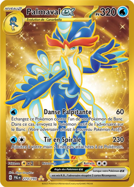 Carte Pokémon Palmaval EX 273/193 PAL EV02 LorenZone