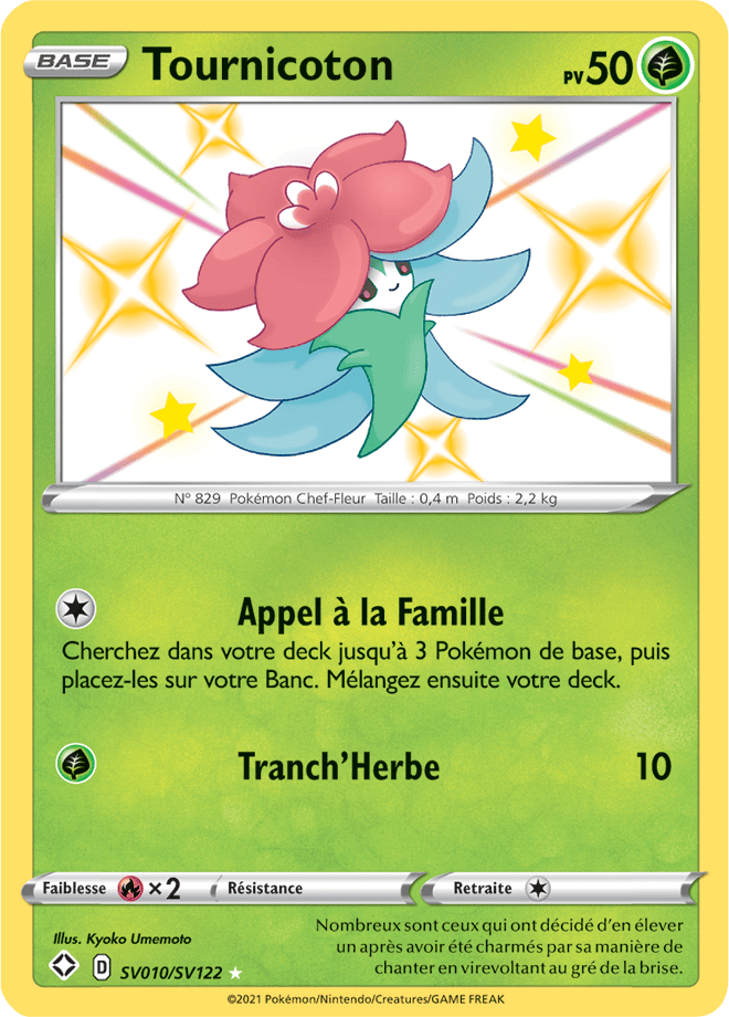 Carte Pokémon Tournicoton SV010/SV122 SWSH45 Destinées Radieuses EB4_5 Neuf FR LorenZone