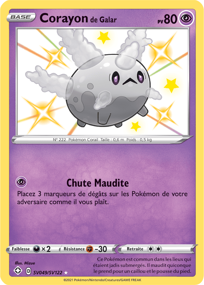 Carte Pokémon Corayon de Galar SV049/SV122 SWSH45 Destinées Radieuses EB4_5 Neuf FR LorenZone