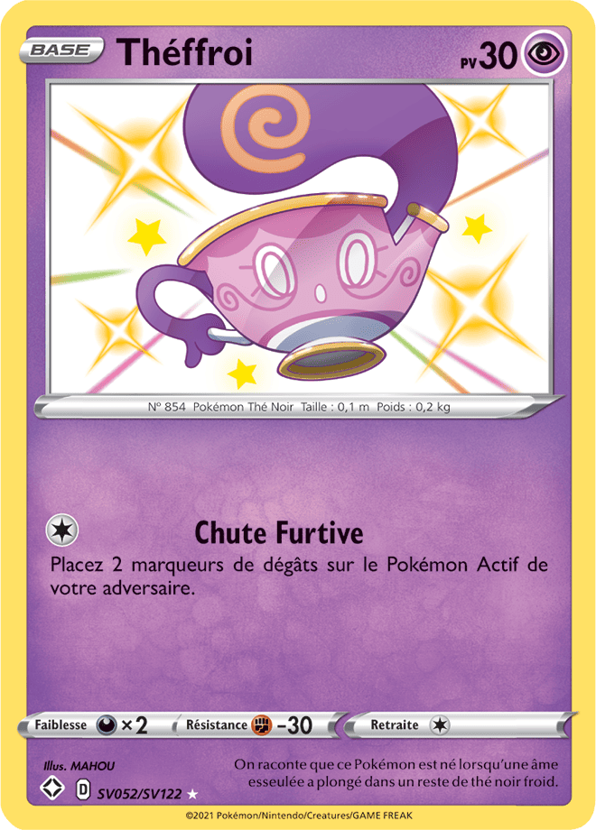 Carte Pokémon Théffroi SV052/SV122 SWSH45 Destinées Radieuses EB4_5 Neuf FR LorenZone