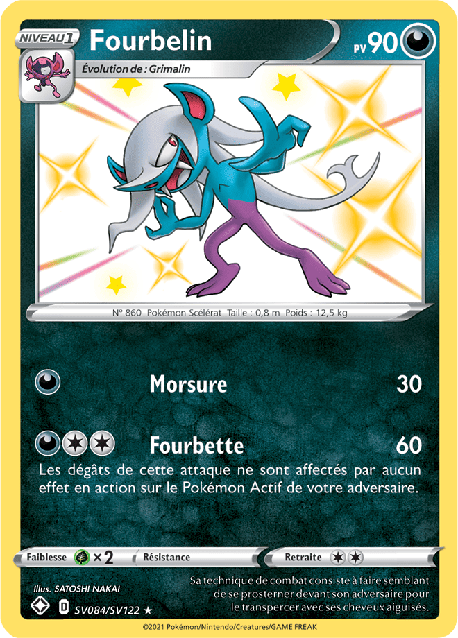 Carte Pokémon Fourbelin SV084/SV122 SWSH45 Destinées Radieuses EB4_5 Neuf FR LorenZone