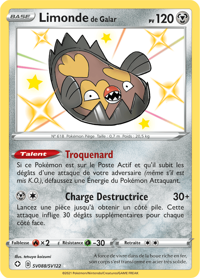 Carte Pokémon Limonde de Galar SV088/SV122 SWSH45 Destinées Radieuses EB4_5 Neuf FR LorenZone