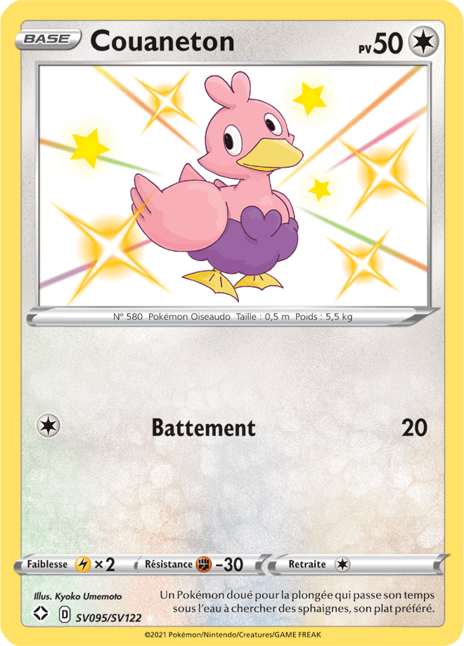 Carte Pokémon Couaneton SV095/SV122 SWSH45 Destinées Radieuses EB4_5 Neuf FR LorenZone
