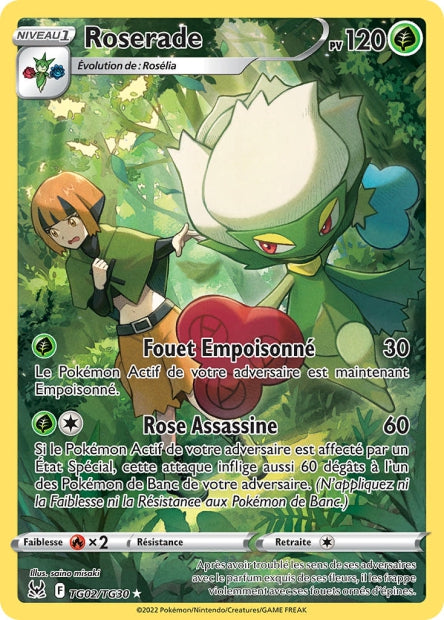 Carte Pokémon Roserade TG02/TG30 LOR Origine Perdue EB11 Neuf FR LorenZone