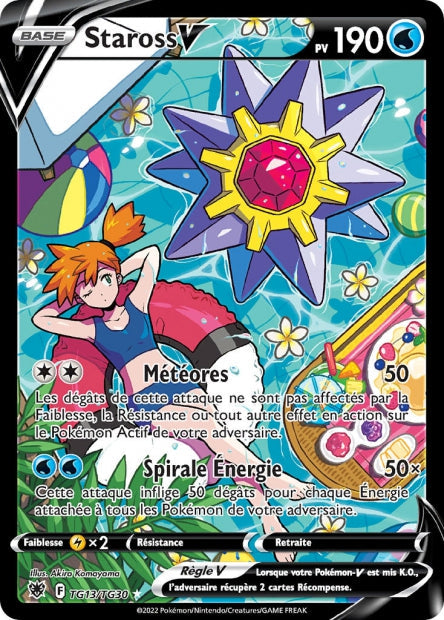 Carte Pokémon Staross V TG13/TG30 ASR Astres Radieux EB10 Neuf FR LorenZone