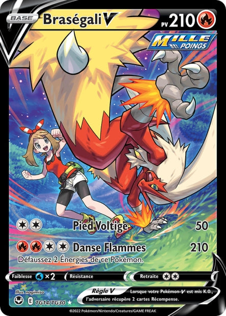 Carte Pokémon Braségali V TG14/TG30 SIT Tempete Argentee EB12 Neuf FR LorenZone