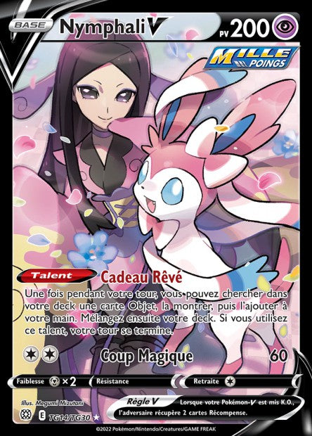 Carte Pokémon Nymphali V TG14/TG30 BRS Stars Étincelantes EB09 Neuf FR LorenZone