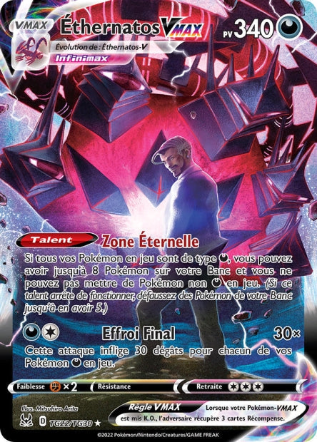 Carte Pokémon Éthernatos VMAX TG22/TG30 LOR Origine Perdue EB11 Neuf FR LorenZone