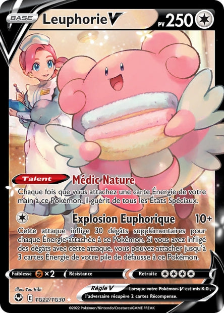 Carte Pokémon Leuphorie V TG22/TG30 SIT Tempete Argentee EB12 Neuf FR LorenZone