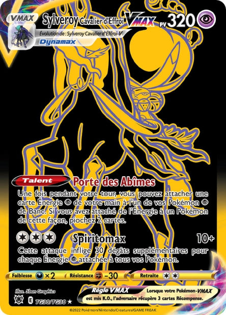 Carte Pokémon Sylveroy Cavalier d’Effroi VMAX TG30/TG30 ASR Astres Radieux EB10 Neuf FR LorenZone