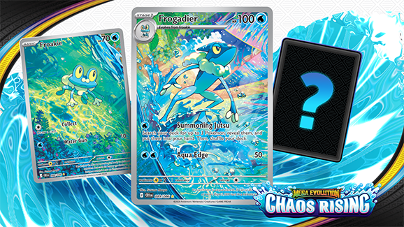 Visuel officiel Pokémon News annonçant le Croâporal Full-Art pour l'extension Méga-Évolution Chaos Ascendant
