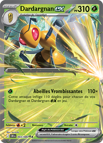 Dardargnan-ex · Pokemon — LorenZone