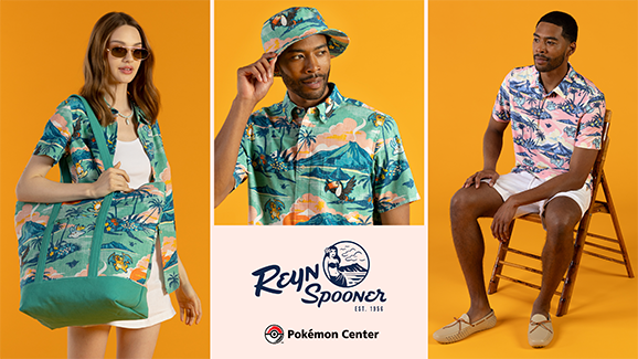Collection Reyn Spooner x Pokémon Center - chemises Aloha été 2026