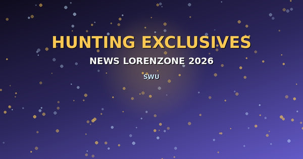 Bannière Star Wars Unlimited Hunting Exclusives 2026 — pack convention et carte promo exclusifs Fantasy Flight Games