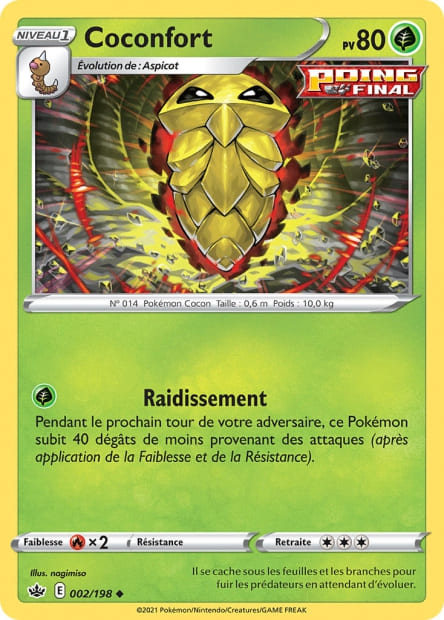 Carte Pokémon Coconfort 002/198 CRE Règne de Glace EB06 Neuf FR LorenZone