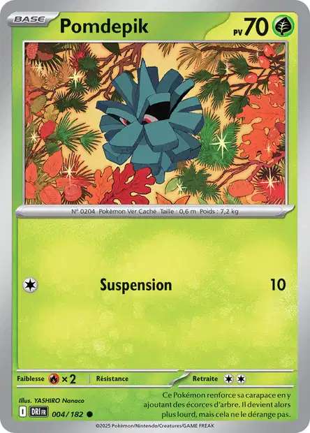 Carte Pokémon Pomdepik 004/182 DRI Rivalités Destinées EV10 Neuf FR LorenZone