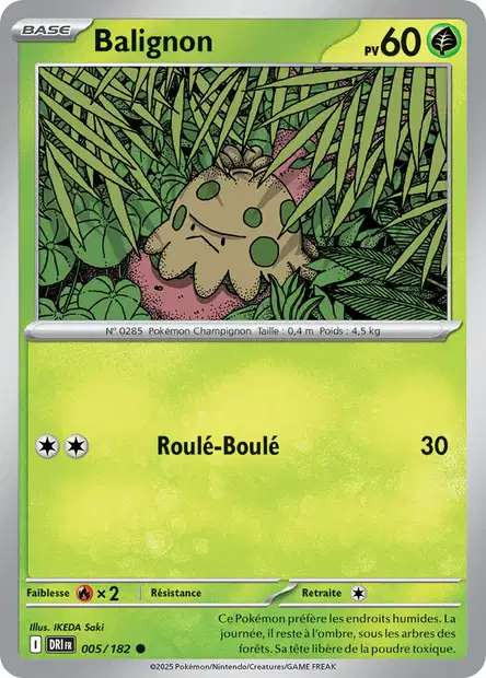 Carte Pokémon Balignon 005/182 DRI Rivalités Destinées EV10 Neuf FR LorenZone