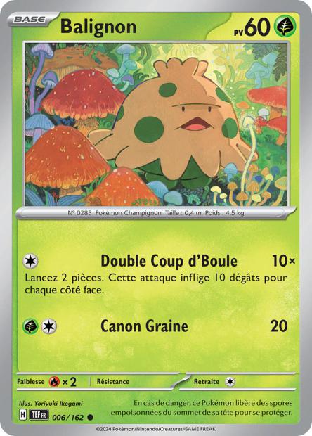 Carte Pokémon Balignon 006/162 TEF Forces Temporelles EV05 Neuf FR LorenZone