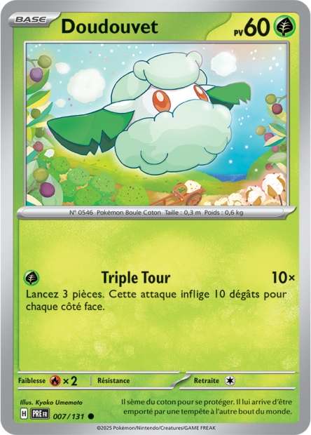 Carte Pokémon Doudouvet 007/131 Evolutions Prismatiques PRE EV8_5 Neuf FR LorenZone