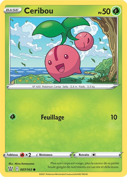 Carte Pokémon Ceribou 007/163 SWSH5 Styles de Combat EB05 Neuf FR LorenZone