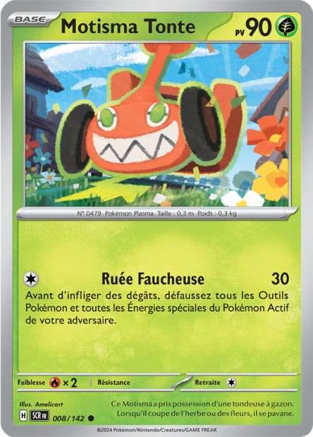 Carte Pokémon Motisma Tonte 008/142 SCR Couronne Stellaire EV07 Neuf FR LorenZone