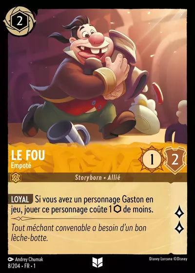 Carte Lorcana - Disney Le Fou, Empoté 008/204 Chapitre 01 Premier Chapitre FC Neuf FR LorenZone