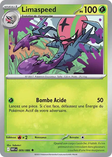 Carte Pokémon Limaspeed 009/086 WHT Flamme Blanche EV10_5 Neuf FR LorenZone