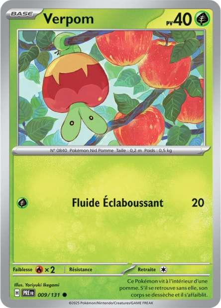 Carte Pokémon Verpom 009/131 Evolutions Prismatiques PRE EV8_5 Neuf FR LorenZone