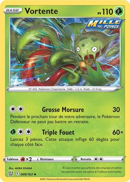 Carte Pokémon Vortente 009/163 SWSH5 Styles de Combat EB05 Neuf FR LorenZone