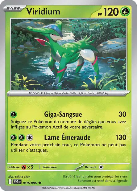 Carte Pokémon Viridium 010/086 WHT Flamme Blanche EV10_5 Neuf FR LorenZone