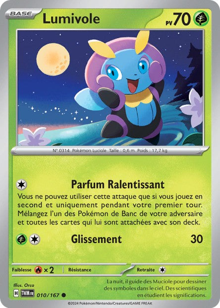 Carte Pokémon Lumivole 010/167 TWM Mascarade Crépusculaire EV06 Neuf FR LorenZone