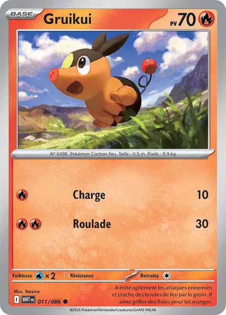 Carte Pokémon Gruikui 011/086 WHT Flamme Blanche EV10_5 Neuf FR LorenZone