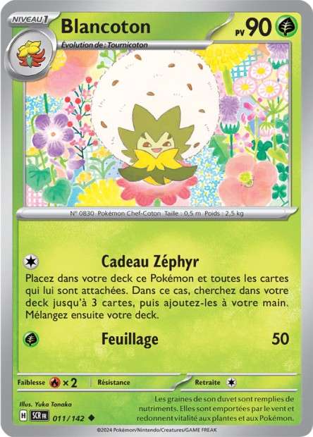 Carte Pokémon Blancoton 011/142 SCR Couronne Stellaire EV07 Neuf FR LorenZone