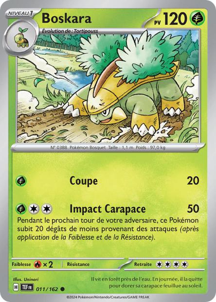 Carte Pokémon Boskara 011/162 TEF Forces Temporelles EV05 Neuf FR LorenZone